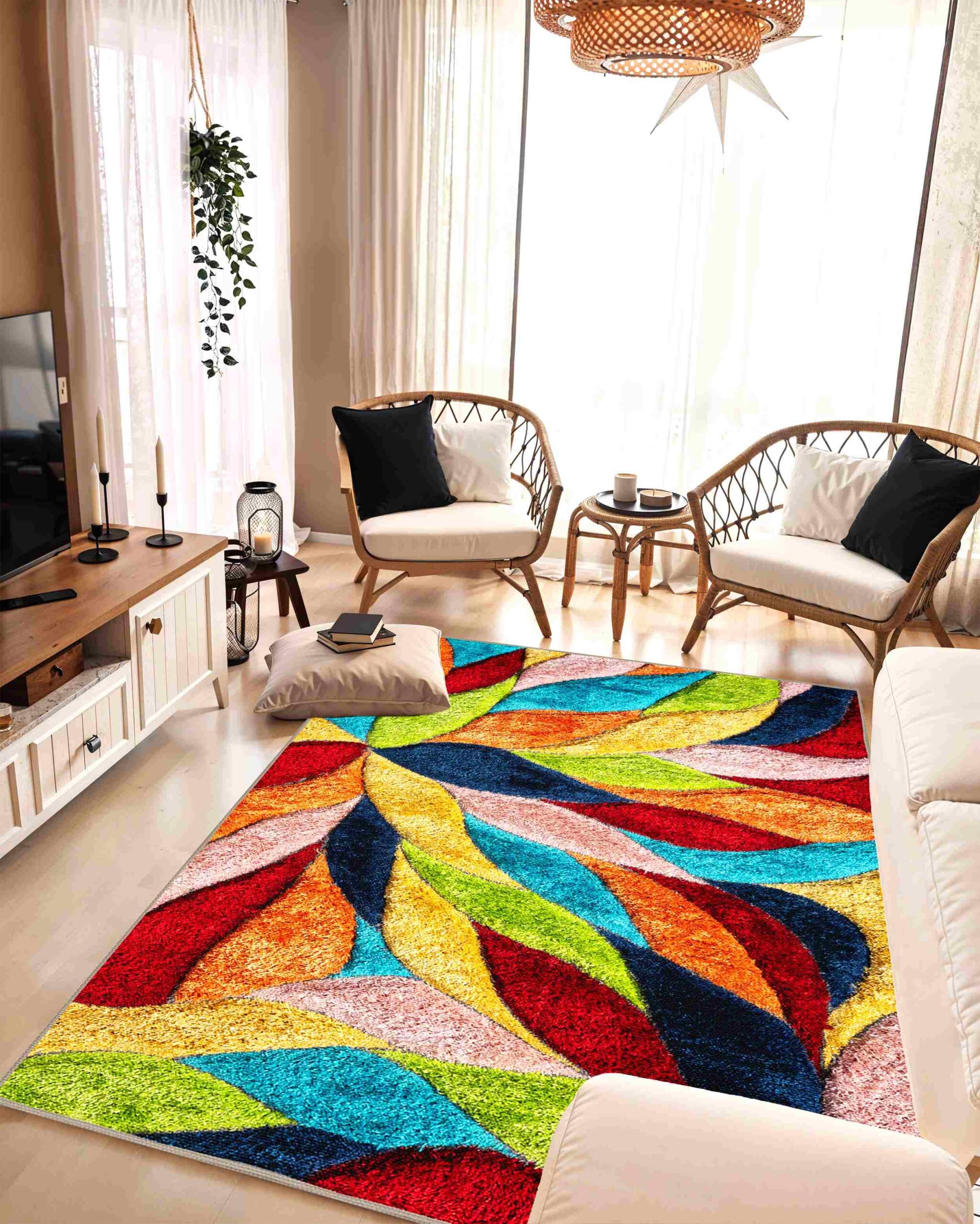 4D Shaggy Rug Design 6994 4