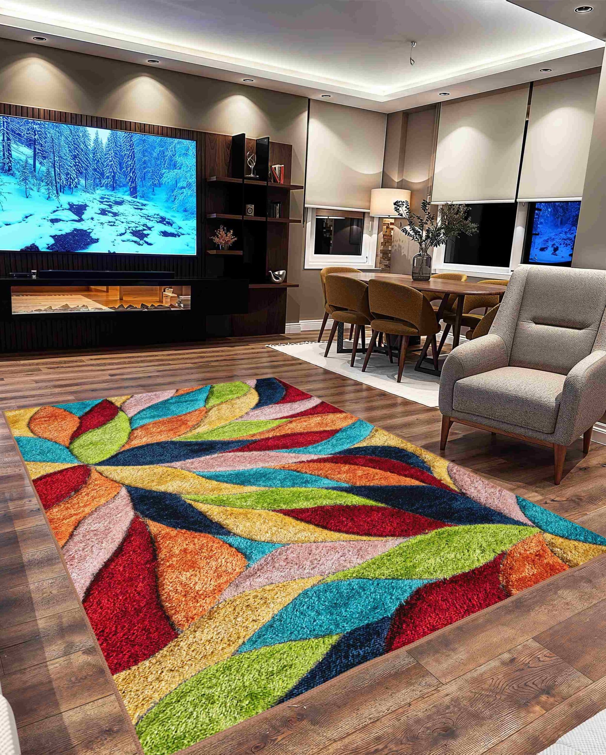 4D Shaggy Rug Design 6994 3