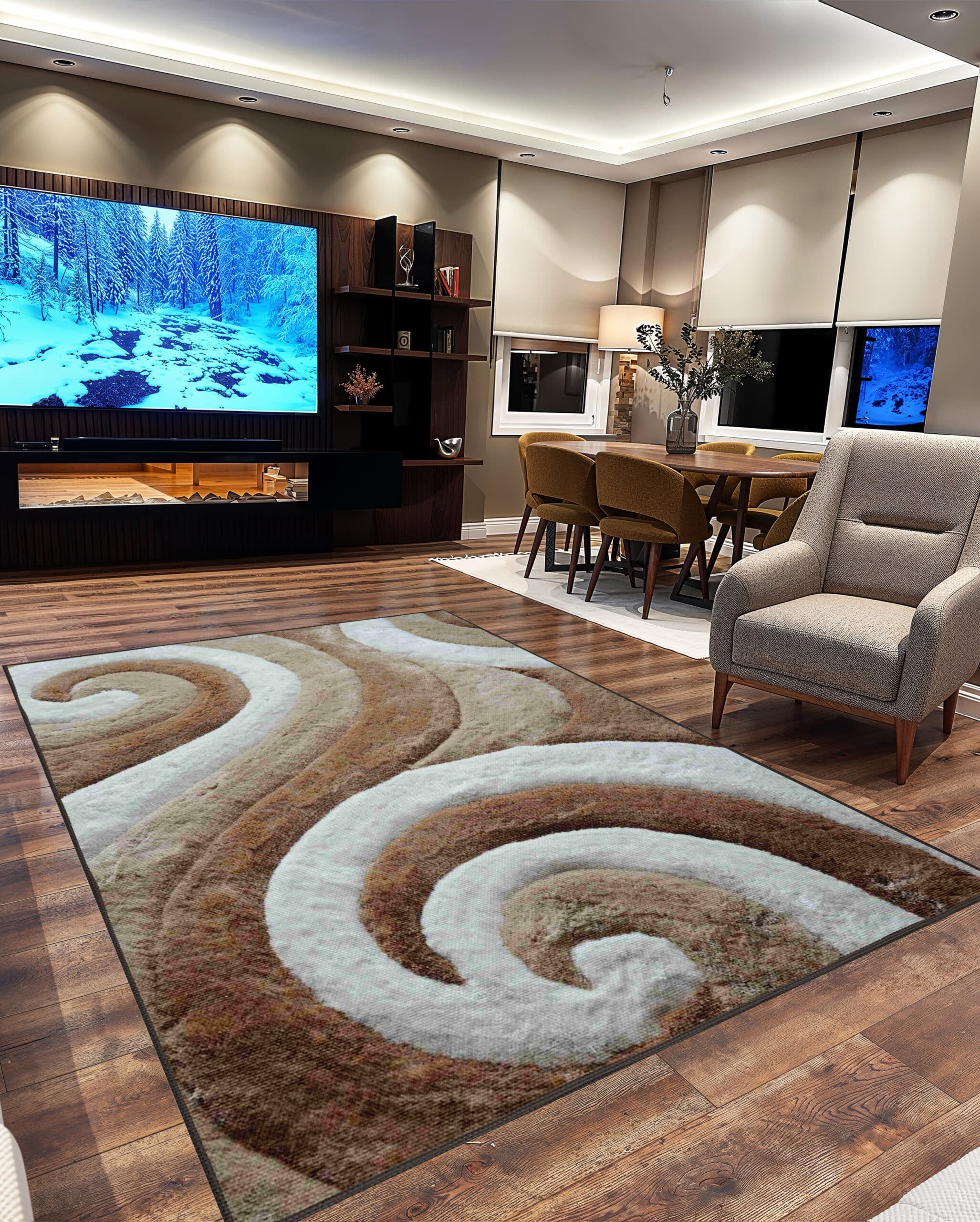 3D SHAGGY Rug Design 886 3
