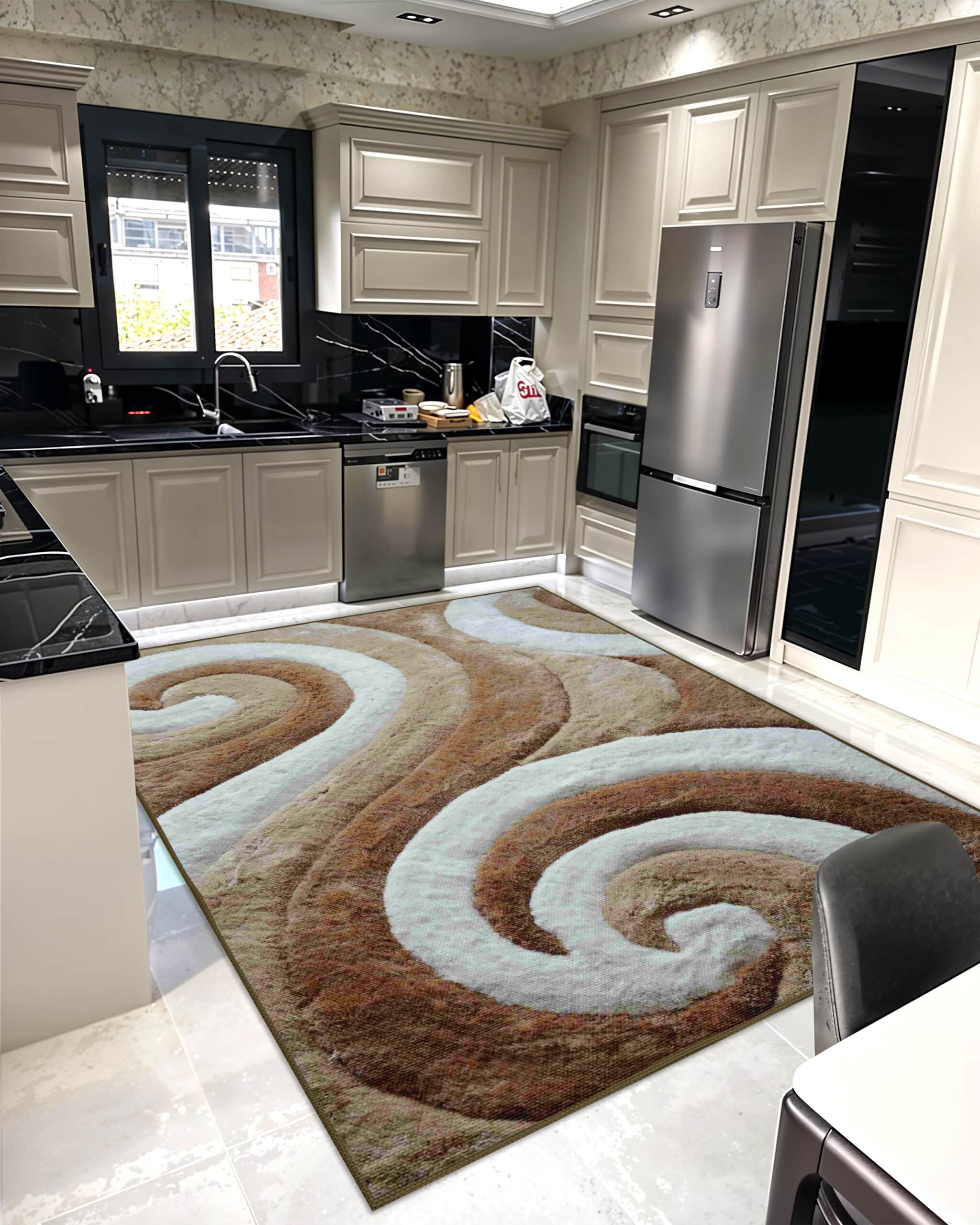 3D SHAGGY Rug Design 886 2