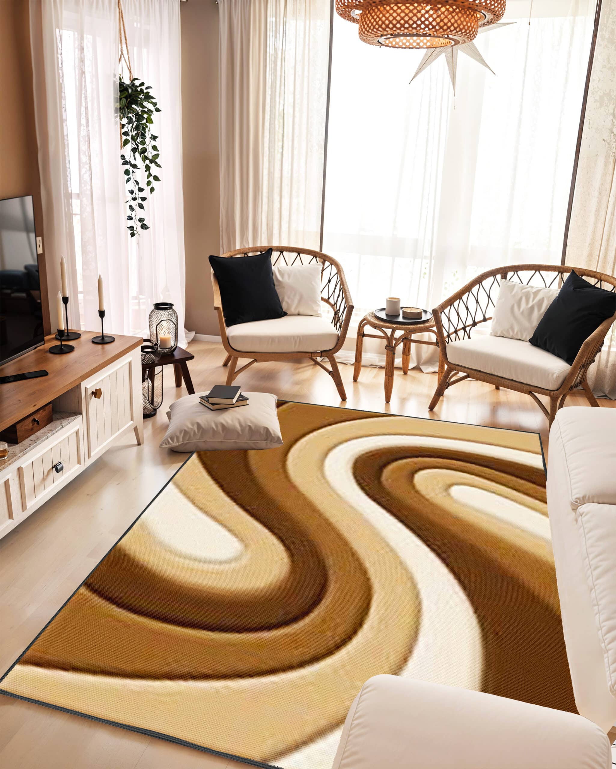 3D SHAGGY Rug Design 882 5