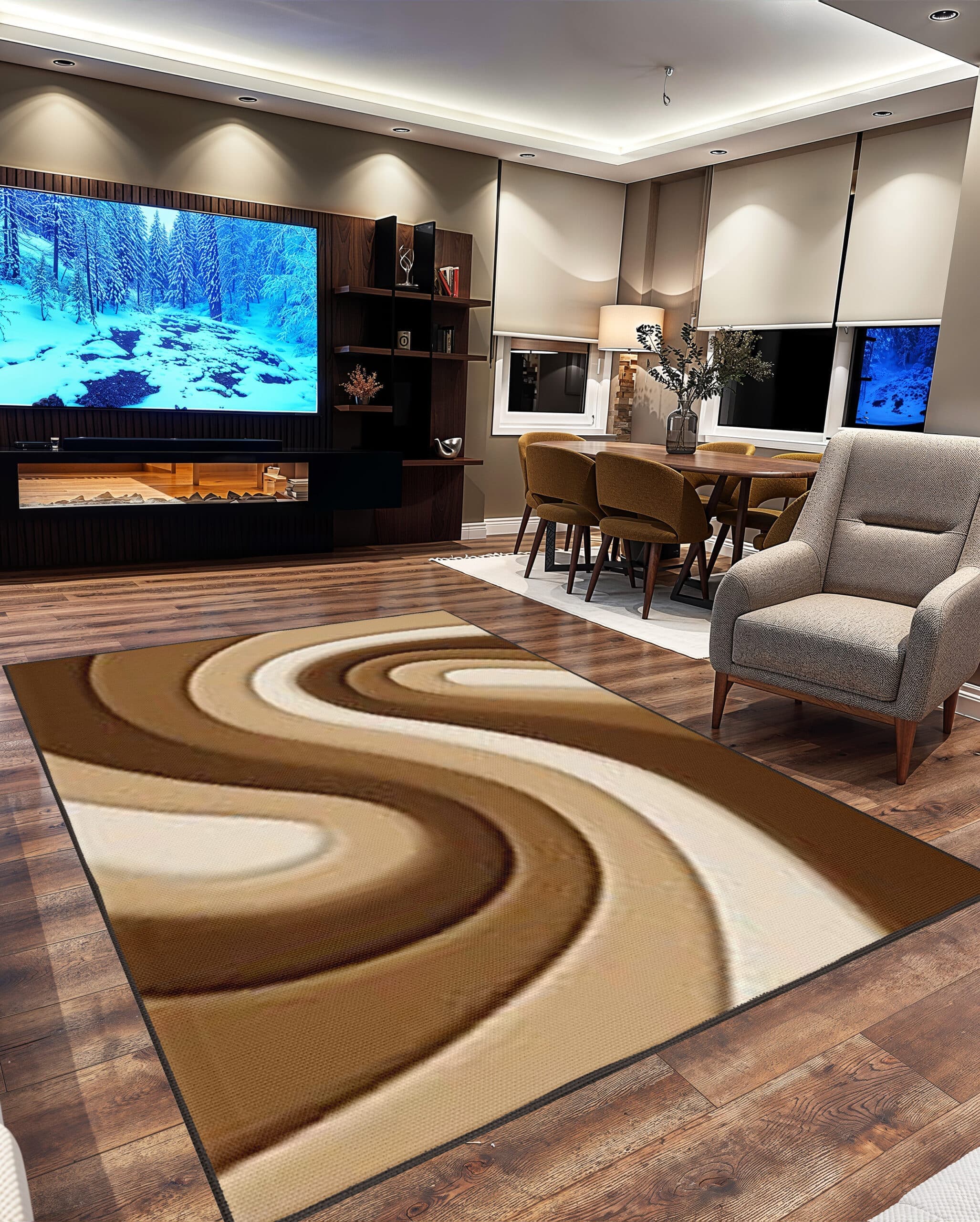 3D SHAGGY Rug Design 882 4